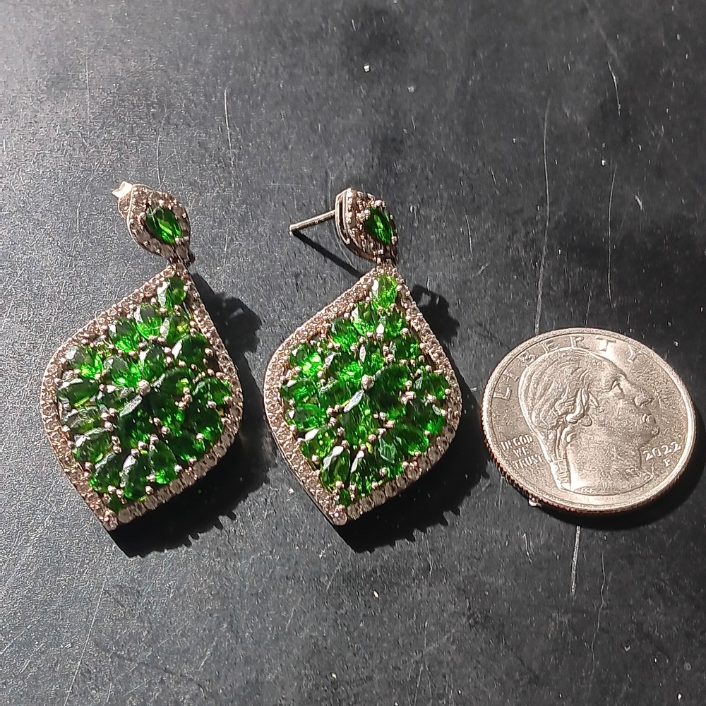 Emerald And Diamond Earrings
